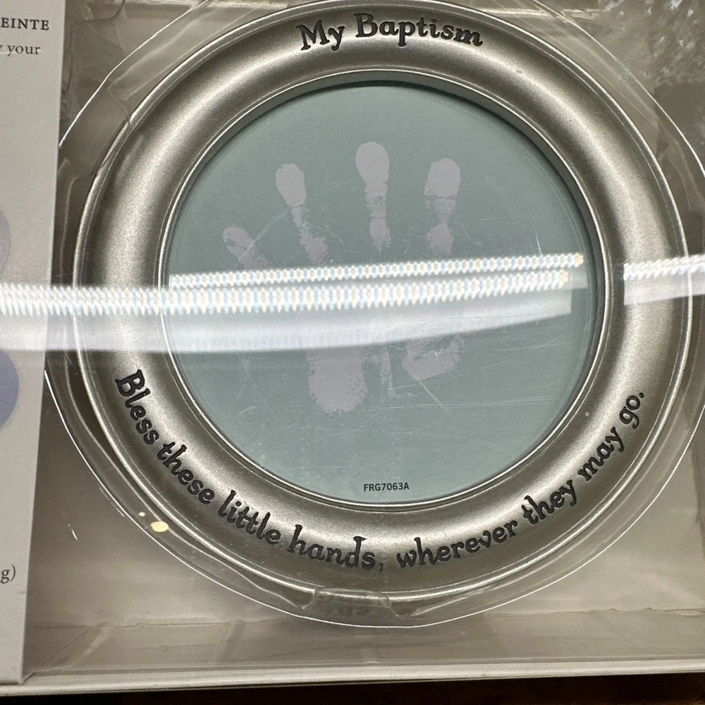 Hallmark‎ My Baptism Handprint Frame Hanging Frame Paint Papers 5.5